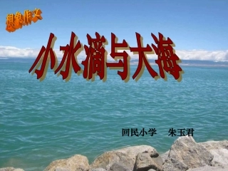 小水滴与大海
