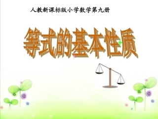 等式的基本性质