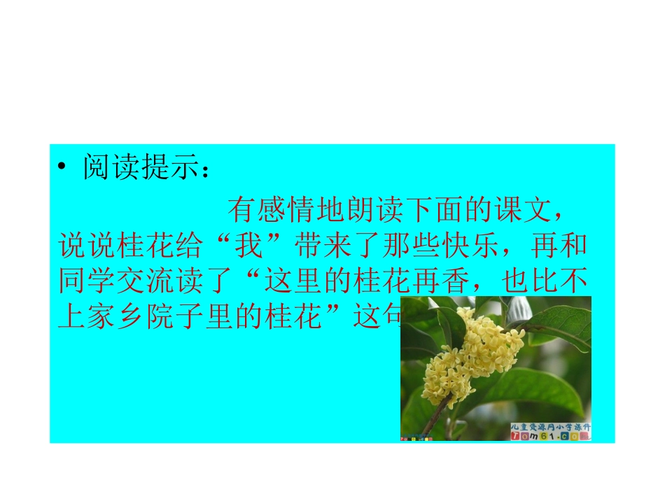 人教版小学语文五年级上册7课《桂花雨》PPT课件_第1页
