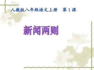 《新闻两则》