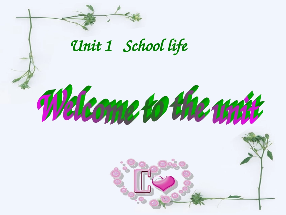 1unit1_School_life_课件_第1页