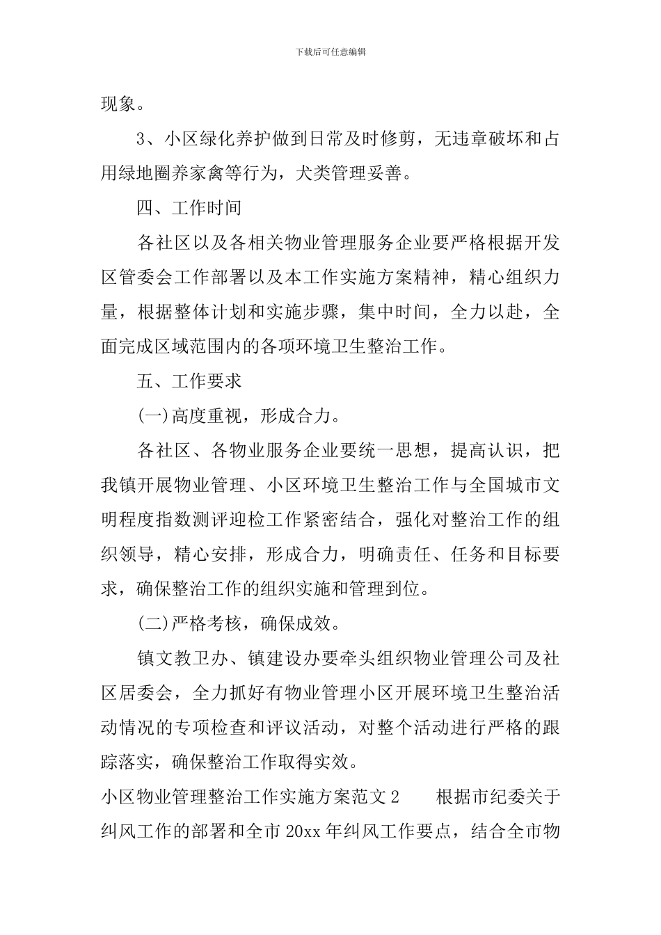 小区物业管理整治工作实施方案_第3页