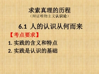 求索真理的历程