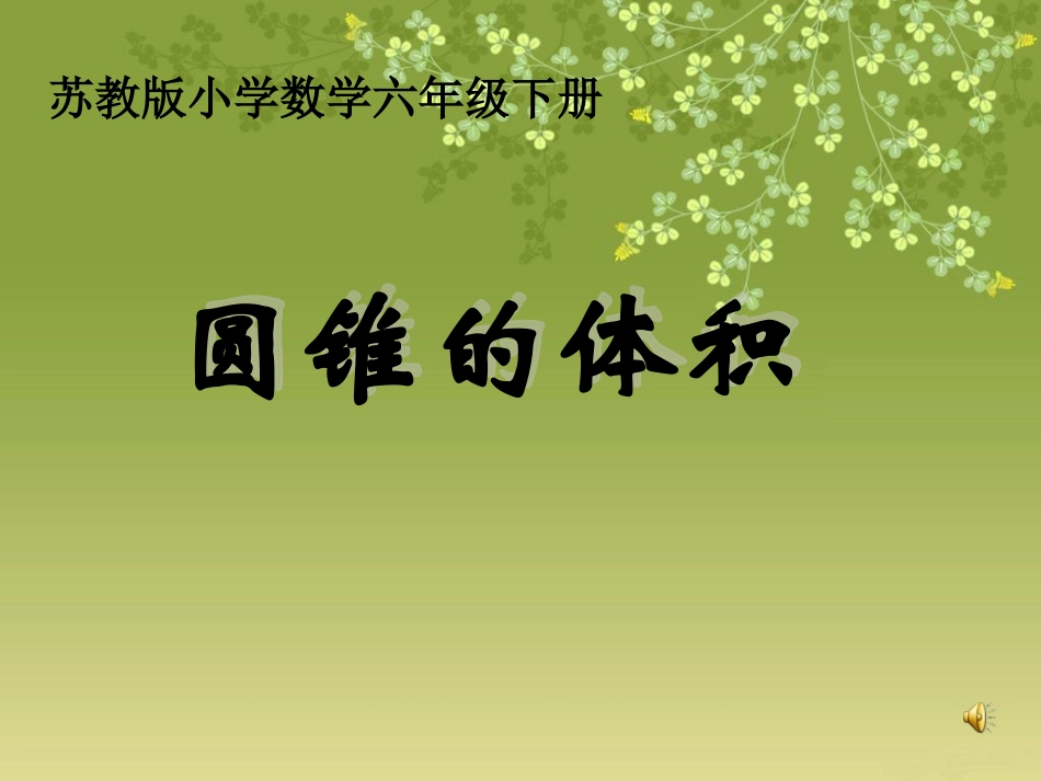 圆锥的体积飞_第1页