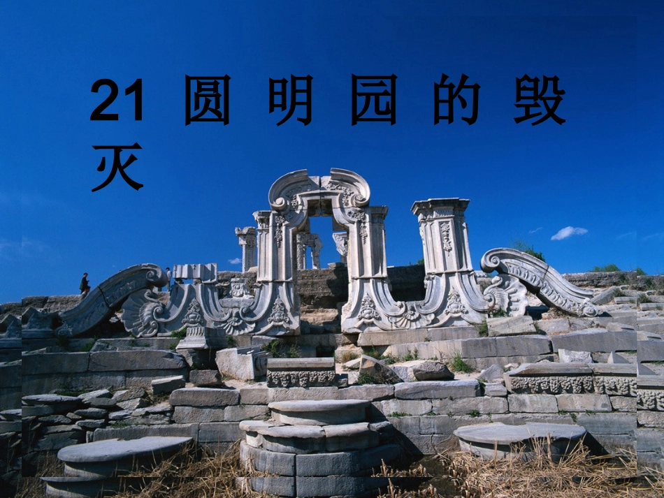 人教版五上21圆明园的毁灭_第1页