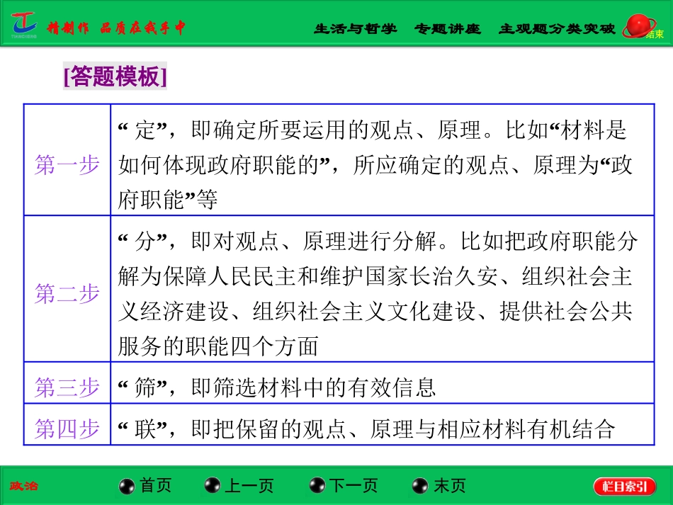 生活与哲学专题讲座主观题分类突破_第2页