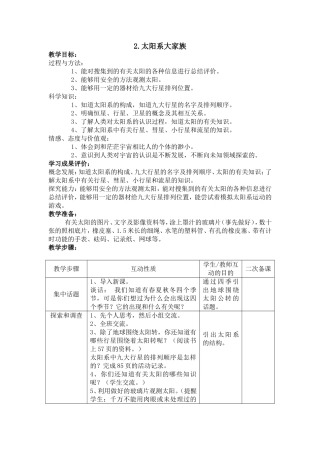 2太阳系大家族