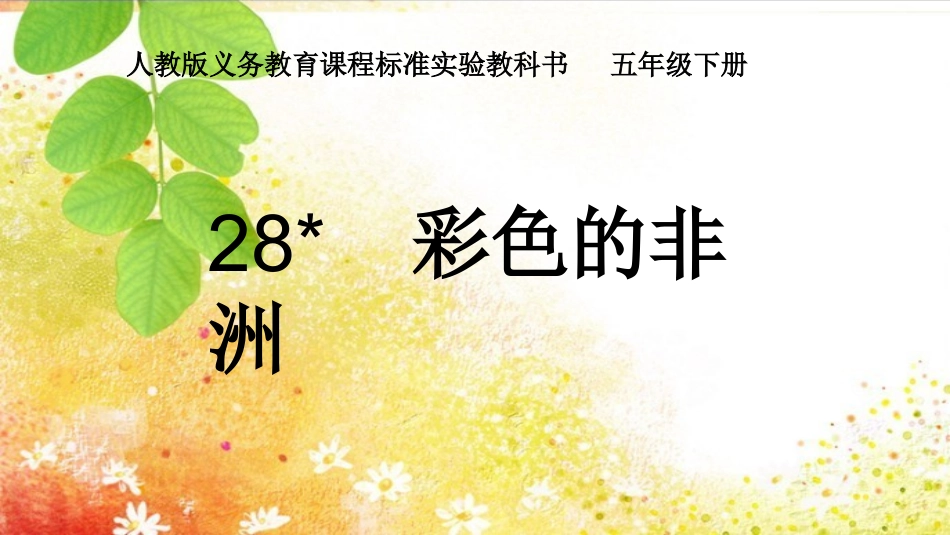 彩色的非洲课件_第2页