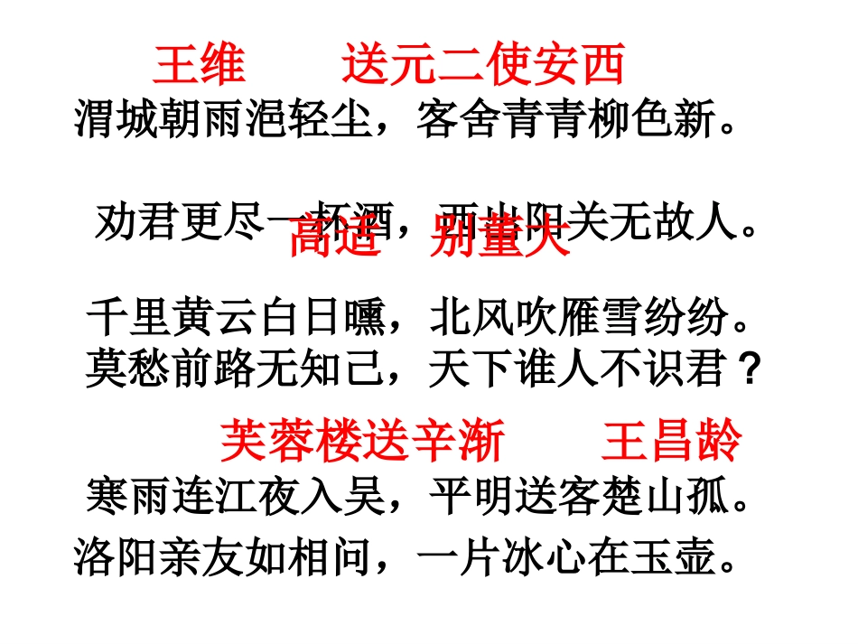 离别酬唱诗鉴赏_第3页