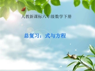 式与方程课件
