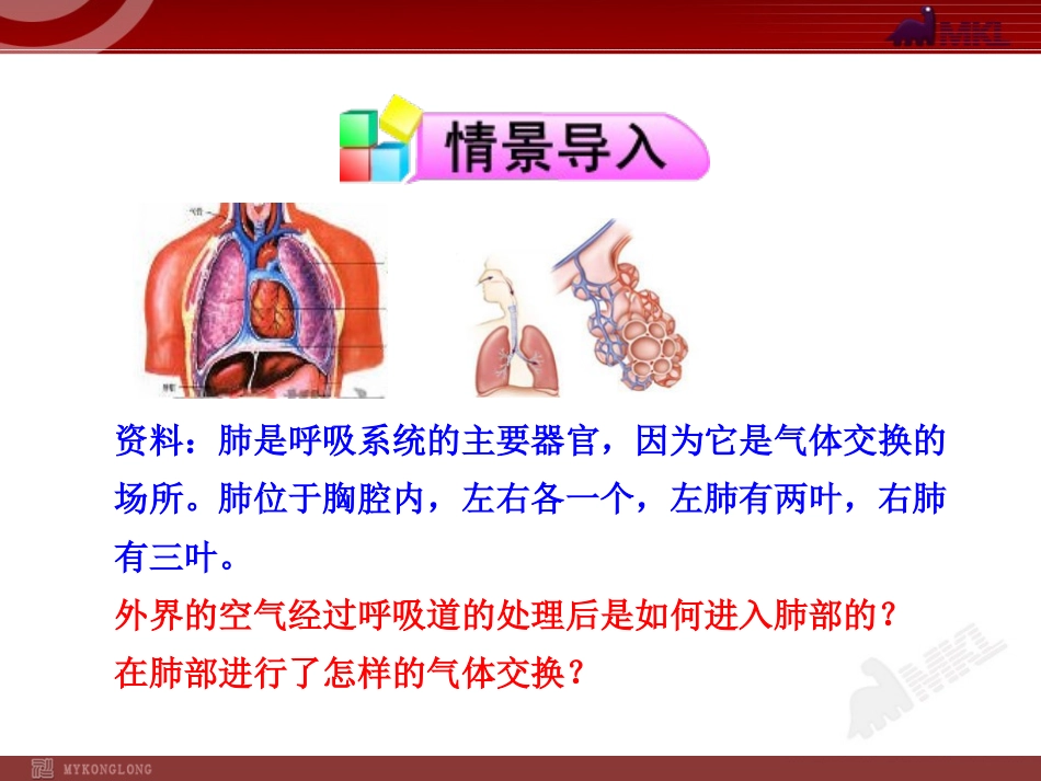 1682014初中生物多媒体教学课件：第3章第2节发生在肺内的气体交换（人教版七年级下册）_第2页