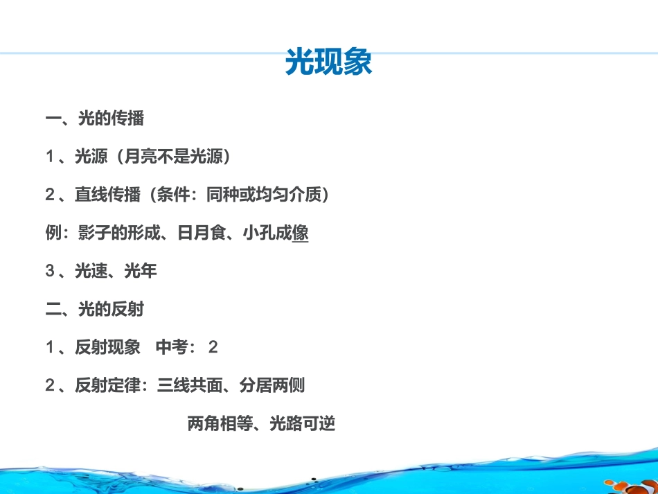 光现象复习课_第1页