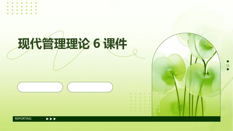 现代管理理论6课件_第1页