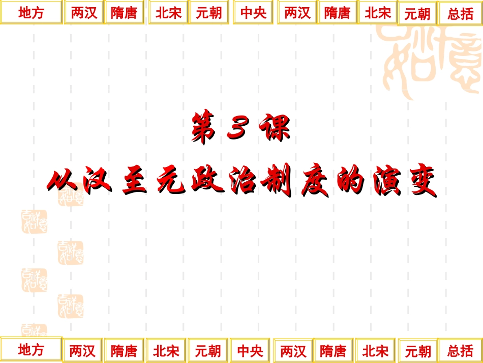 第3课从汉到元政治制度的演变_第3页