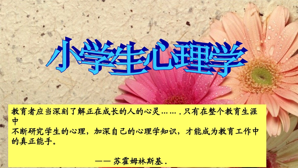 小学生心理学_第1页