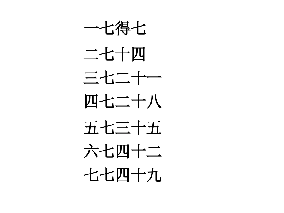 7的乘法口诀PPT_第3页