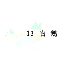 白鹅课件修改