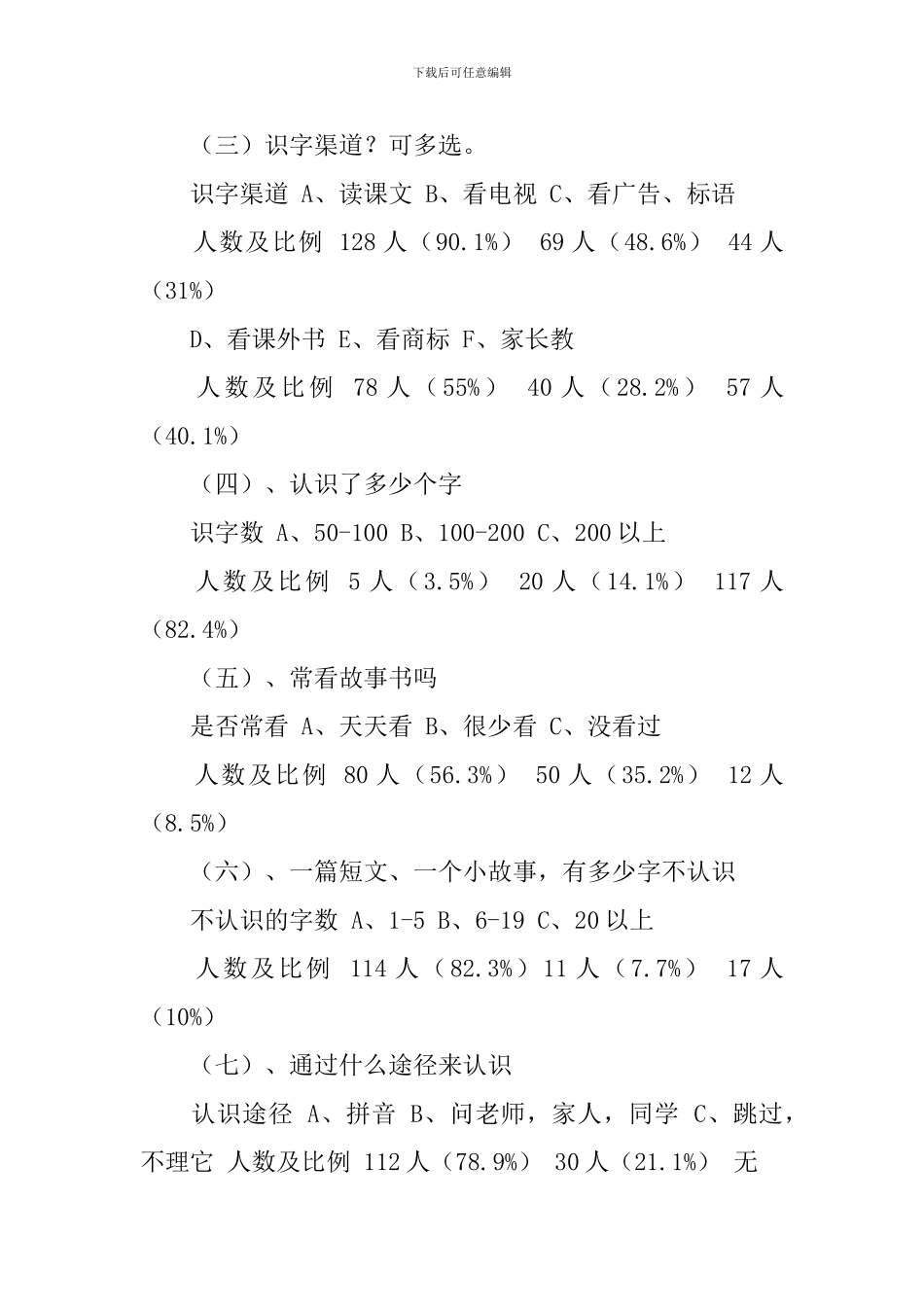 一年级识字现状调查报告_第2页