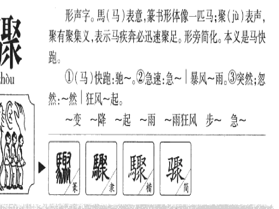 长春版五年级下册1-2骤字字理演示文稿1_第1页