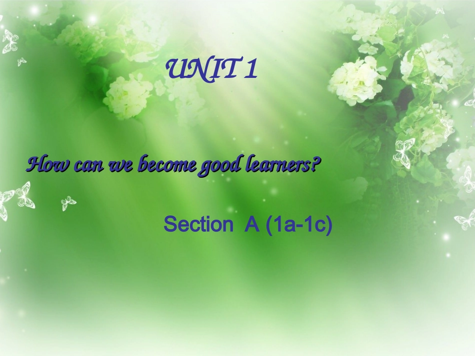 2014新版九年级Unit1_How_can_we_become_good_learners_第1页