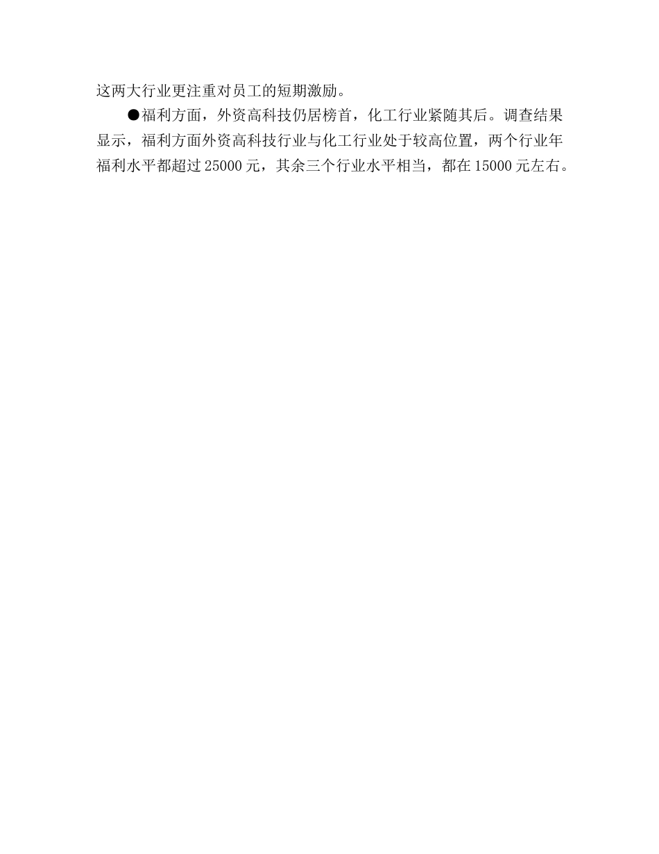 关于五大热门行业薪酬调查 _第2页