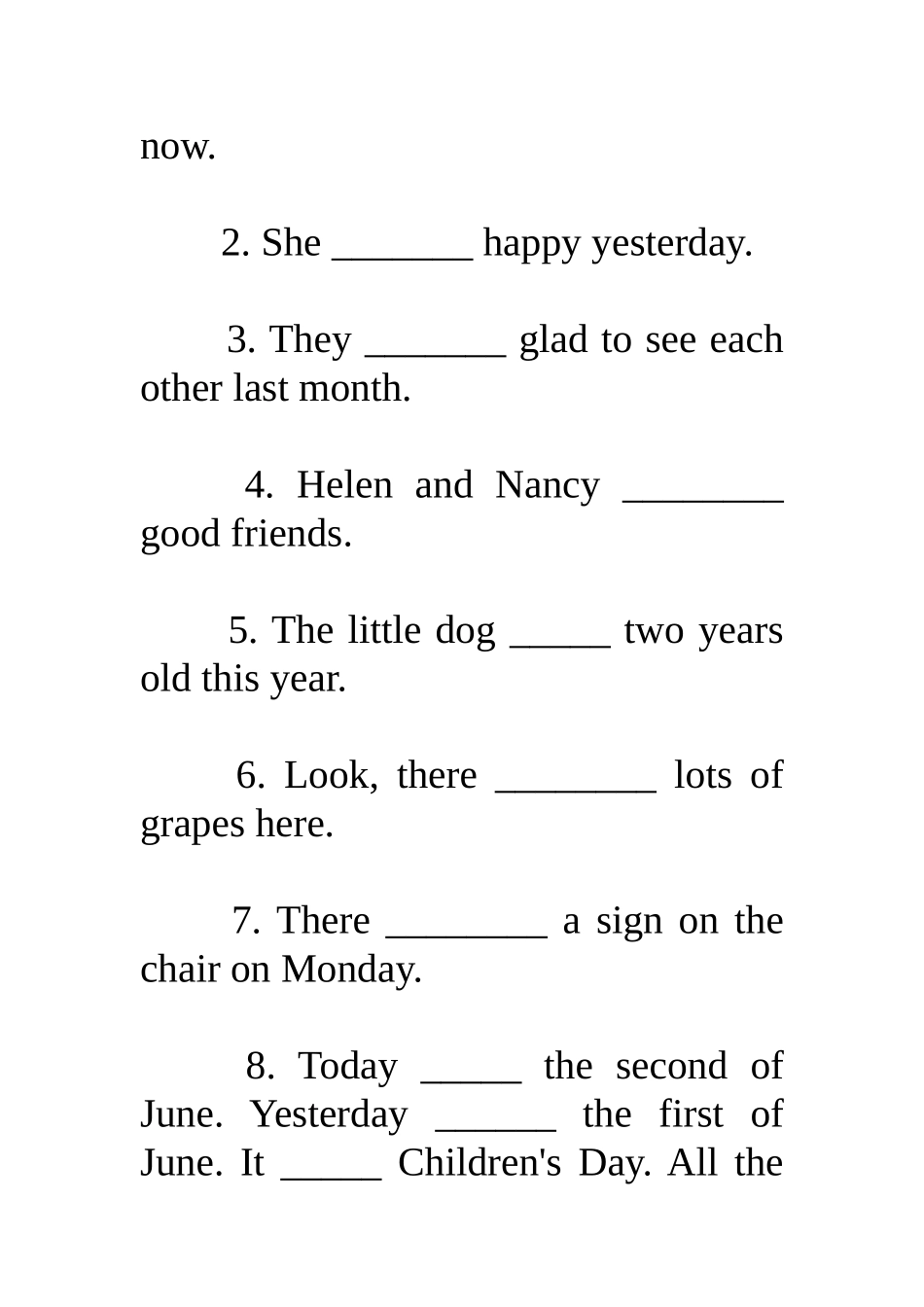 一般过去式练习_第2页