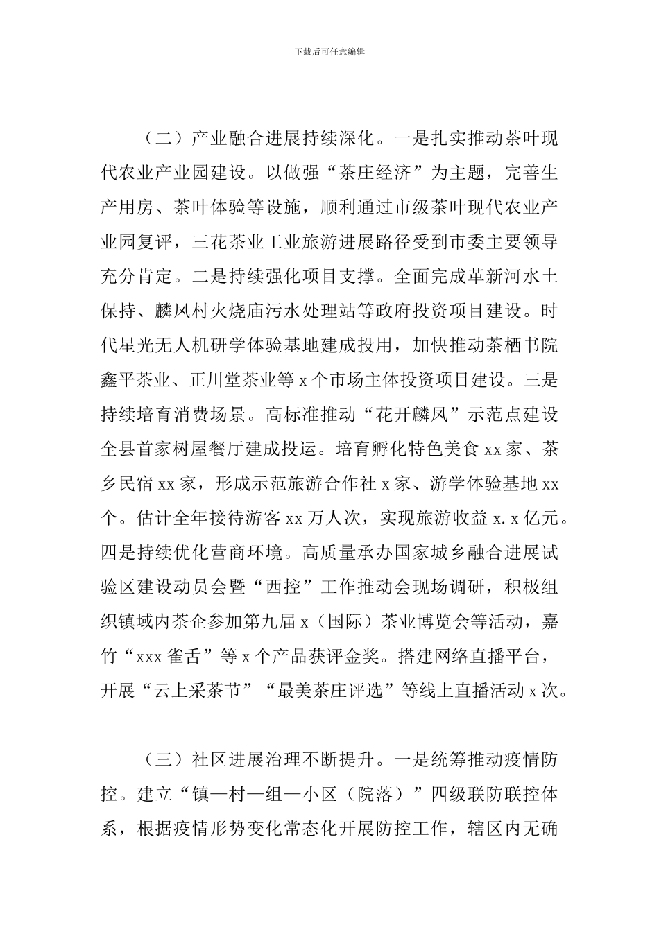 乡镇人民政府2024年工作总结和来年工作计划_第2页