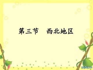 第三节西北地区