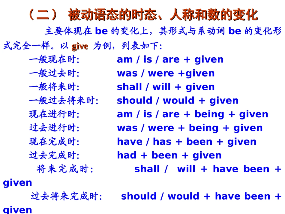 九年级英语被动语态详解_第3页