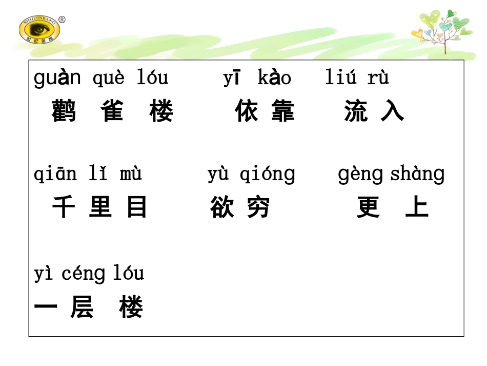 8古诗二首登鹳雀楼(2)_第3页