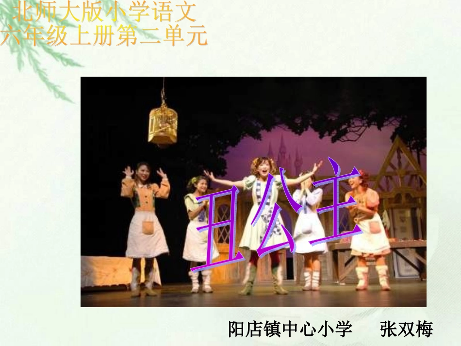 《丑公主》课件_第1页