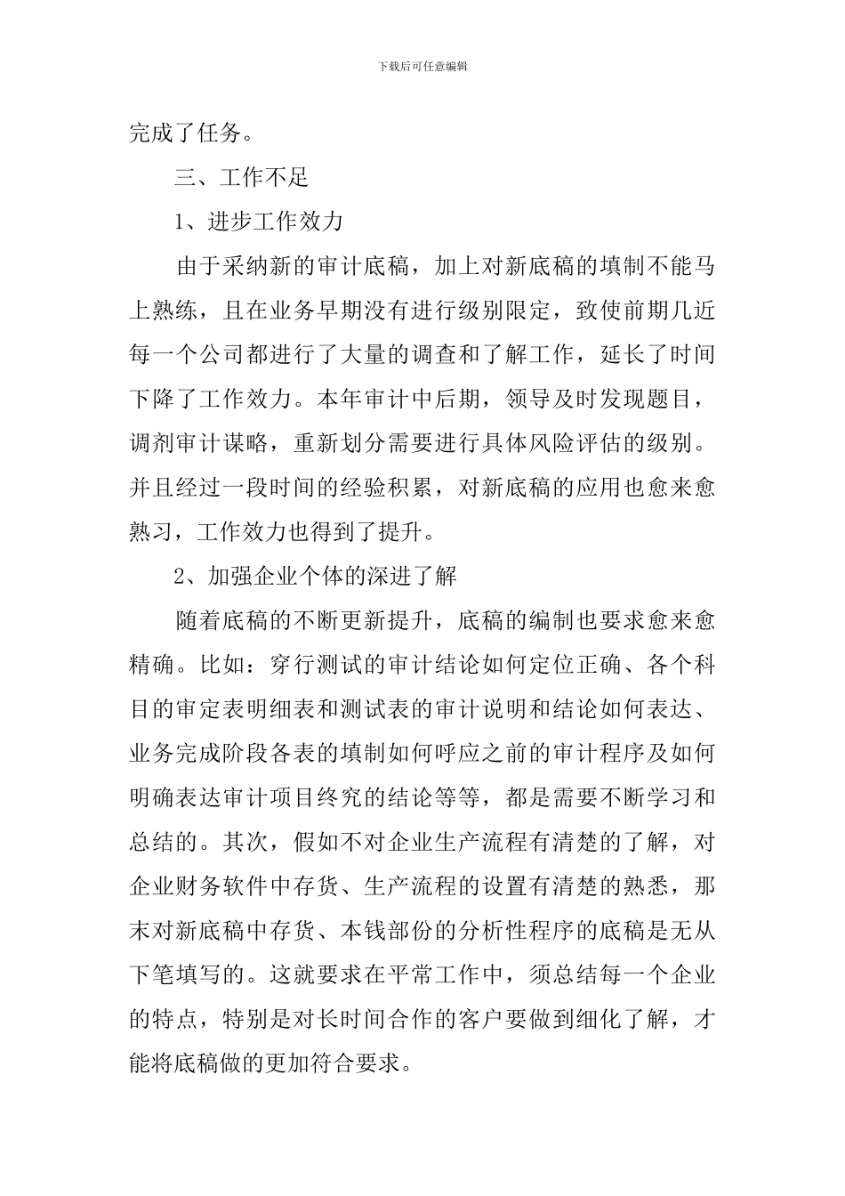 审计工作述职报告5篇_第3页