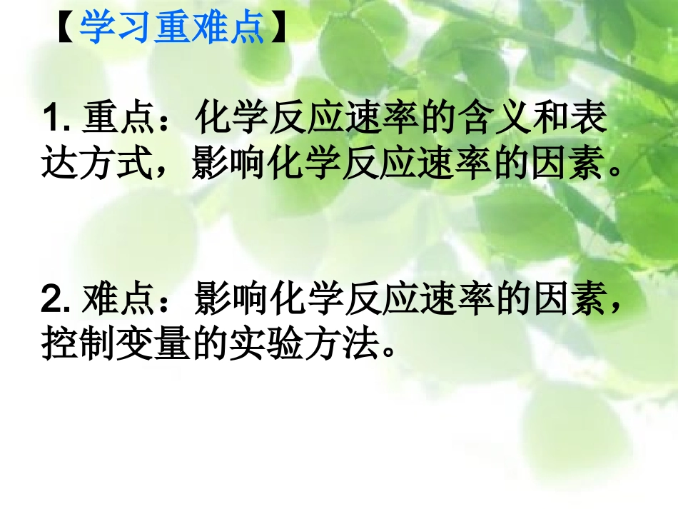 化学反应的速率和限度_第3页