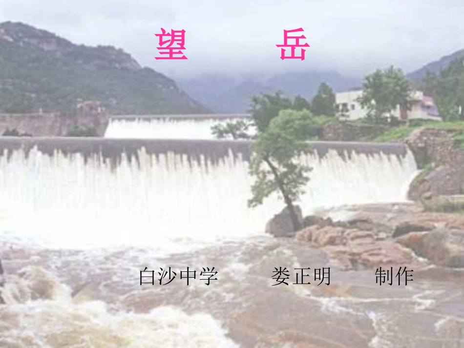 望岳(杜甫诗)_第1页