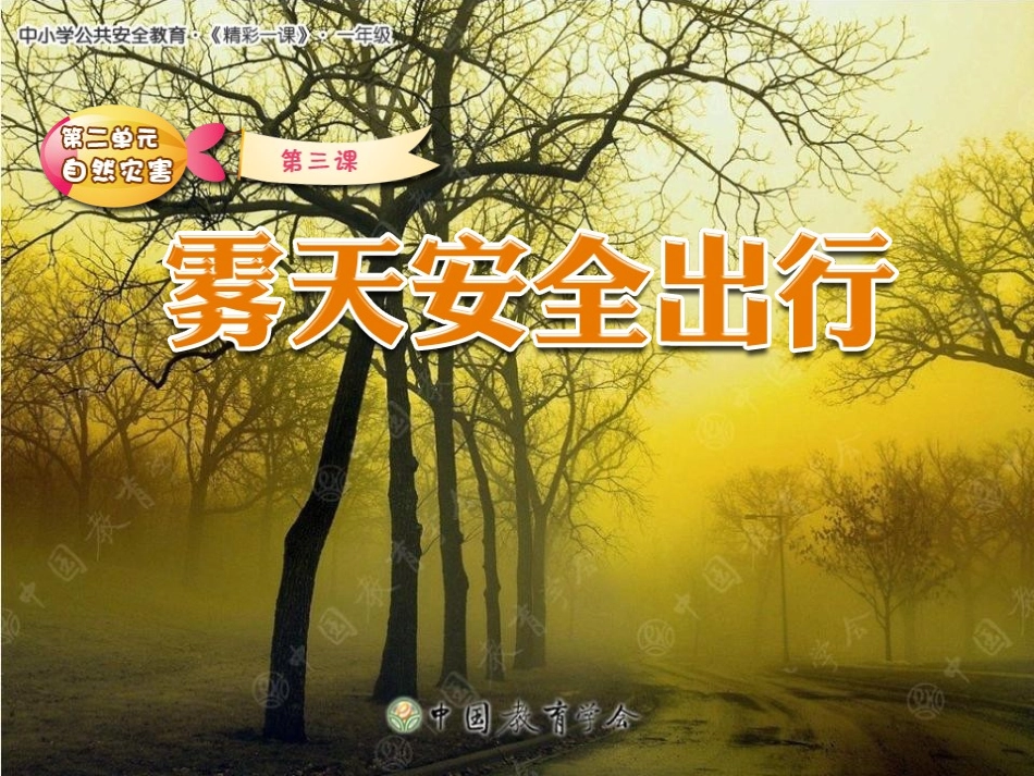雾天安全出行_第1页