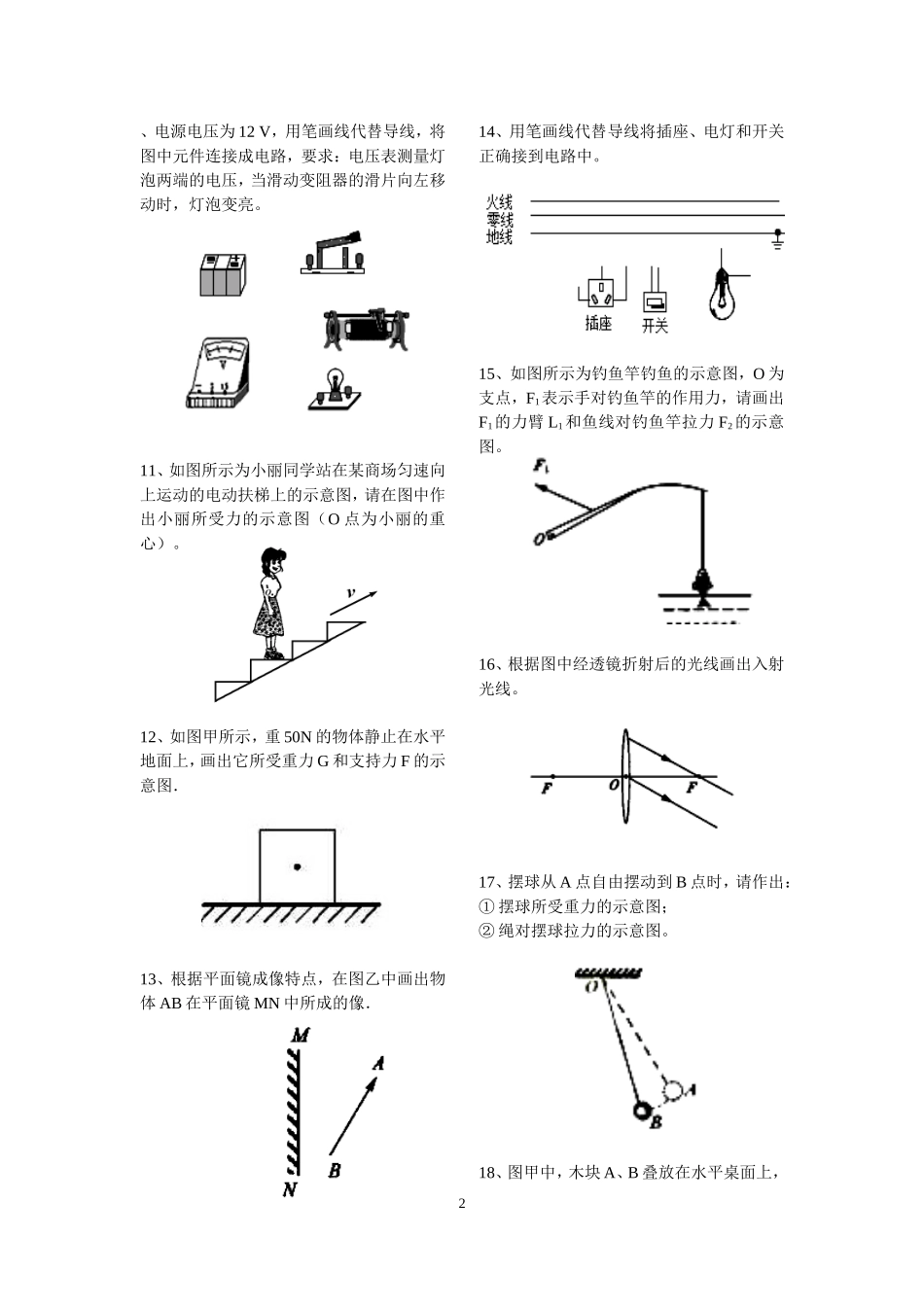 作图专题训练_第2页