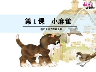 1小麻雀（S版五年级上）