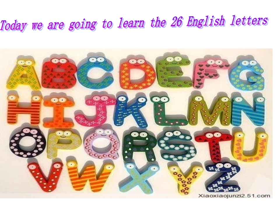 英语字母学习_第1页