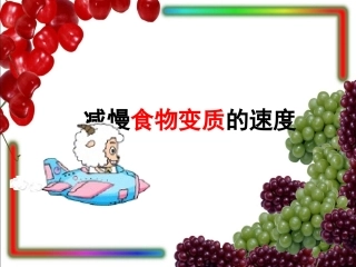 第六课减慢食物变质的速度1