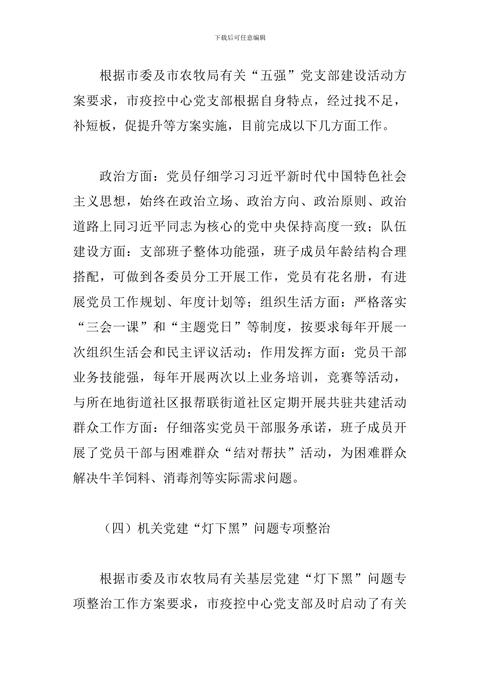 2024年度市疫控中心党支部书记抓党建工作述职报告_第3页