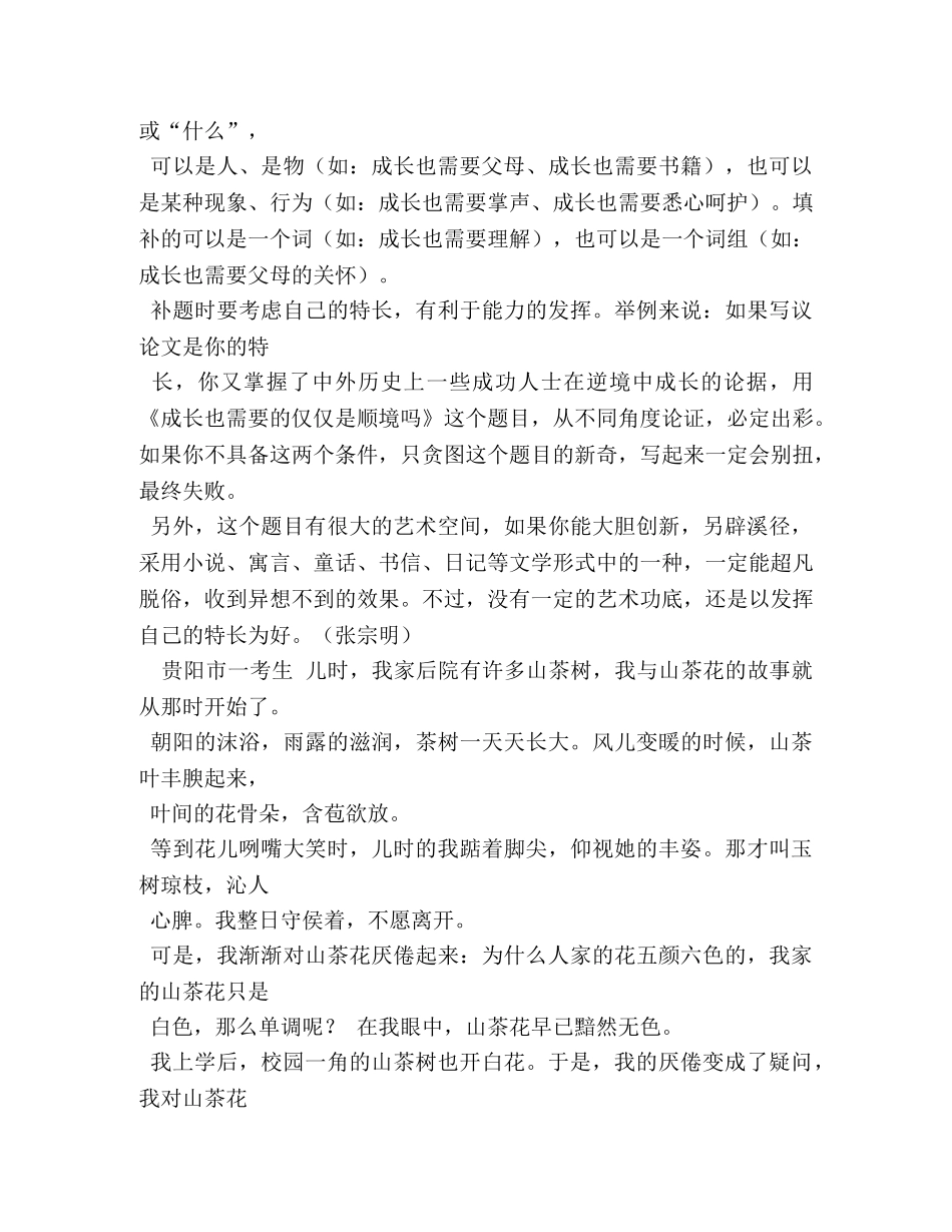 以考验为话题的作文500字 _第3页