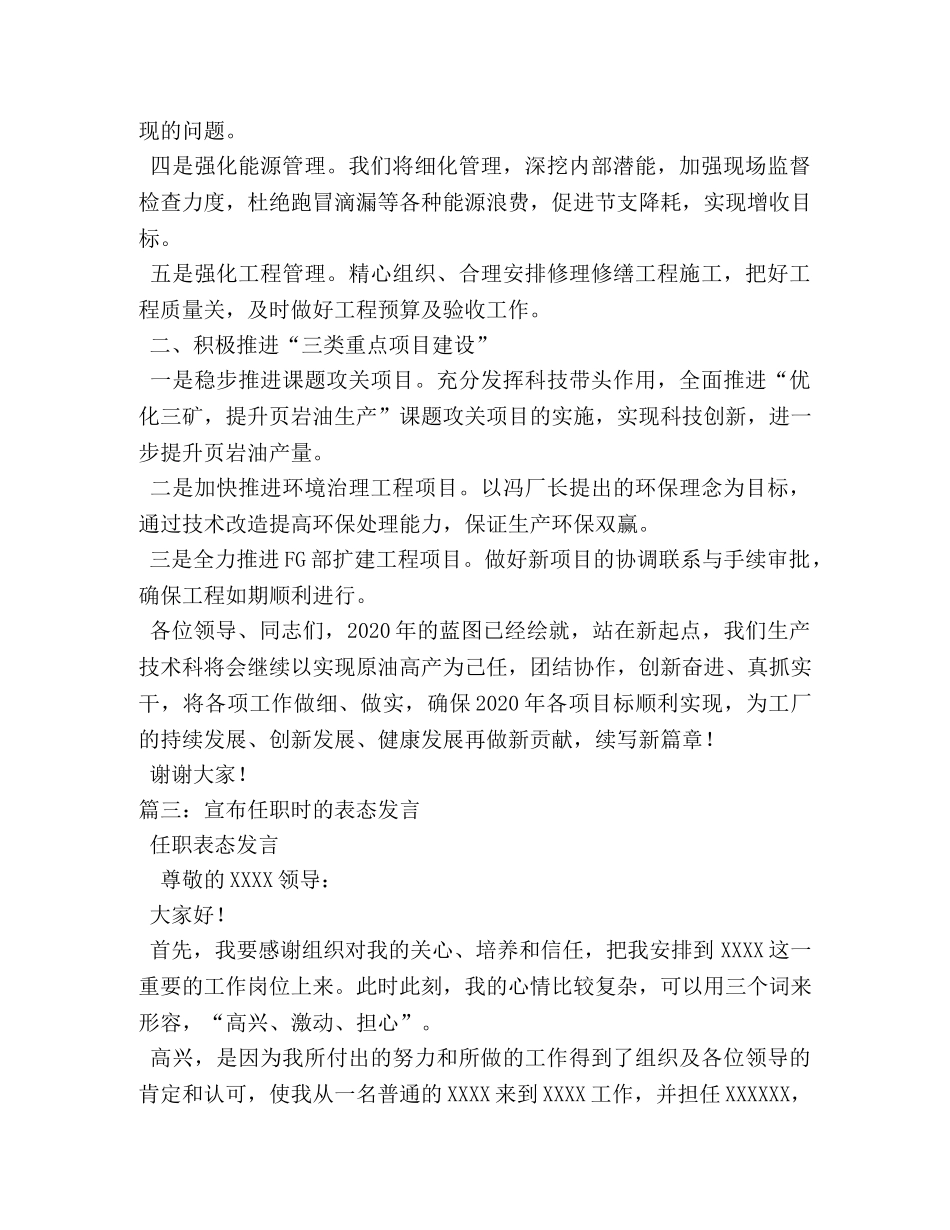 工作表态发言稿 _第3页