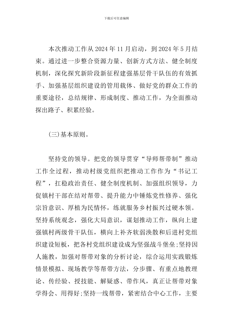 2024年村党组织书记导师帮带制推进工作方案_第2页