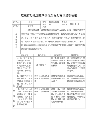 徐春燕剖析表