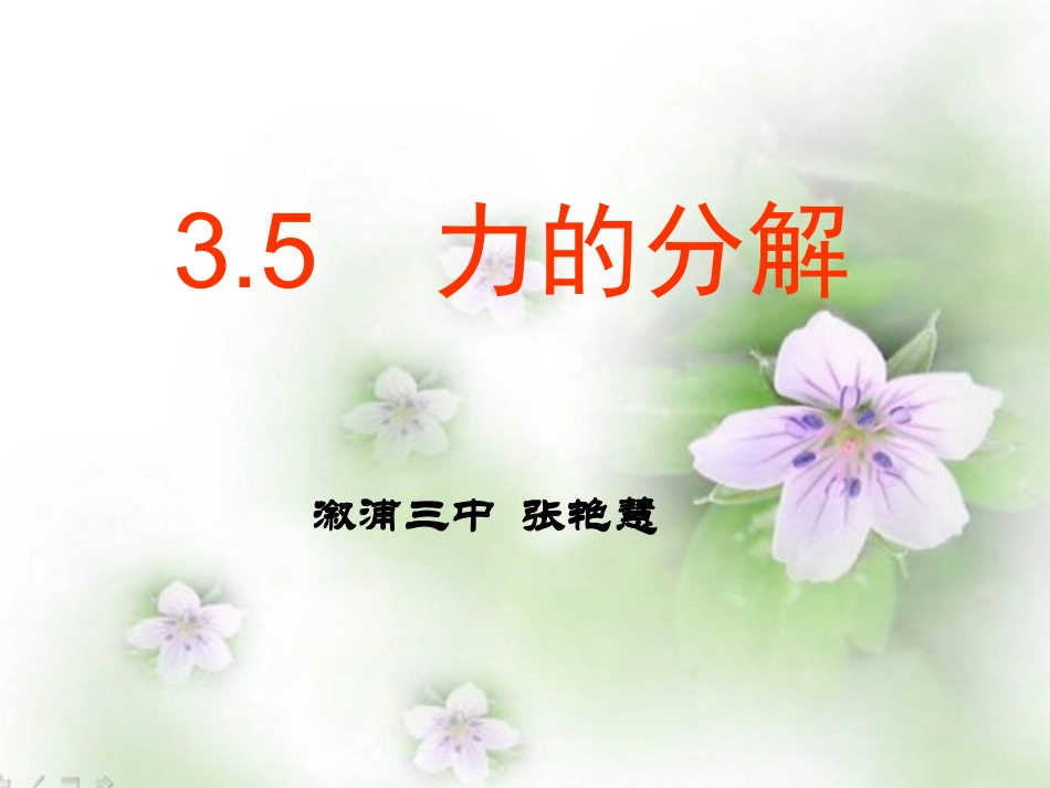 必修135力的分解_第1页