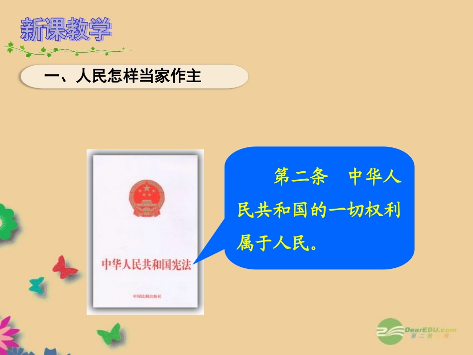 第六课《参与政治生活》(人民当家作主的法治国家)课件_第3页