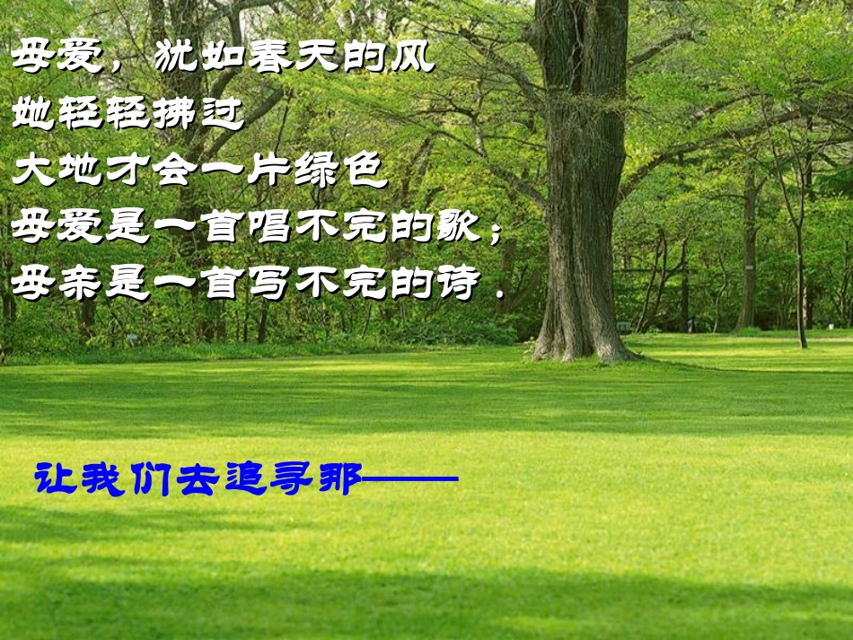 献给母亲的歌_第1页