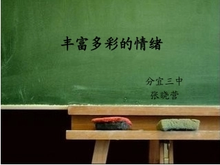 丰富多彩的情绪