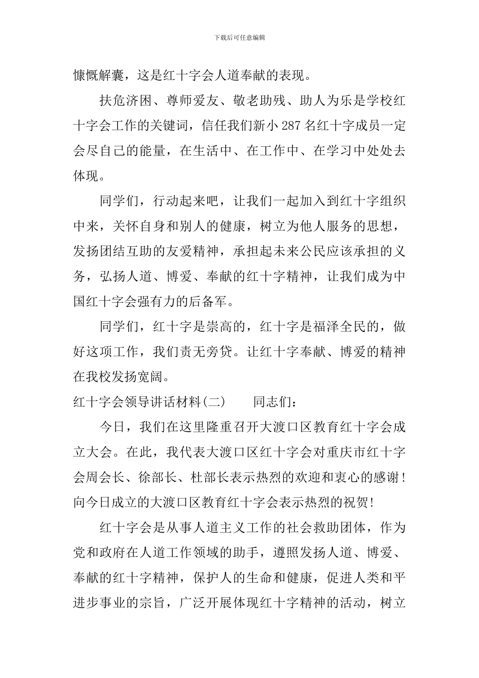 红十字会领导讲话材料_第2页