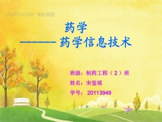 药学-----(药学信息技术)